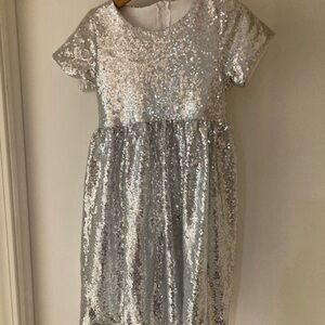 Silver Sequin child’s dress